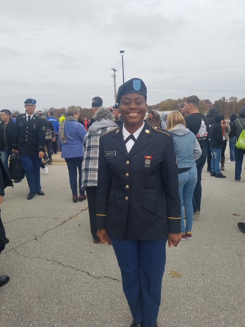 Sgt. Breonna Moffett in dress uniform