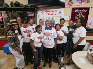 Members at the American Legion Queen of Hearts gathering