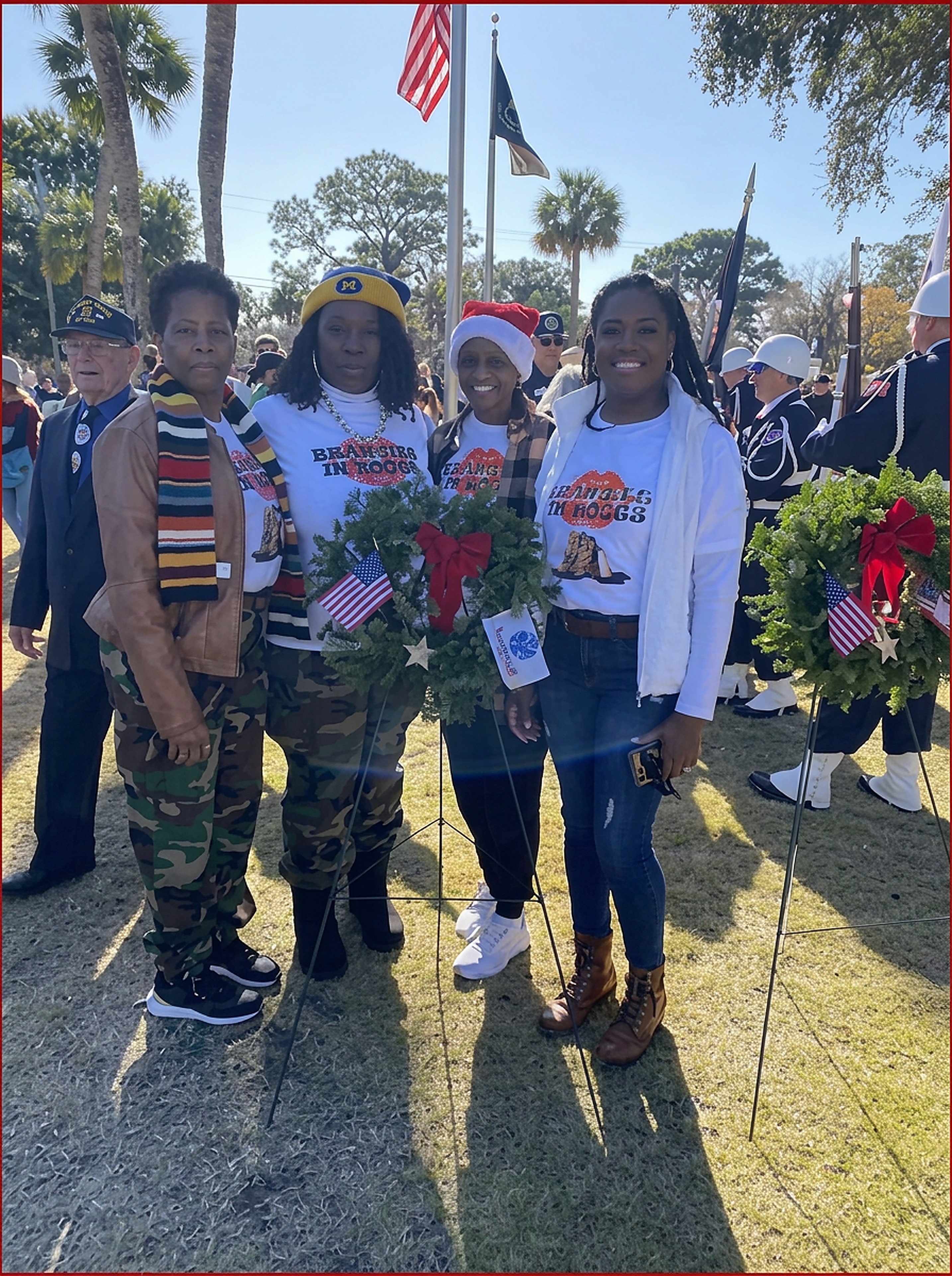 Women veterans laughing together